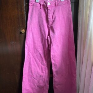 Never worn Zara Marine jean bright pink US8